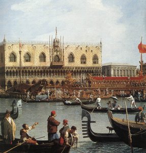 昇天の日にブチェントロがモロに戻る（詳細） 作： Giovanni Antonio Canal